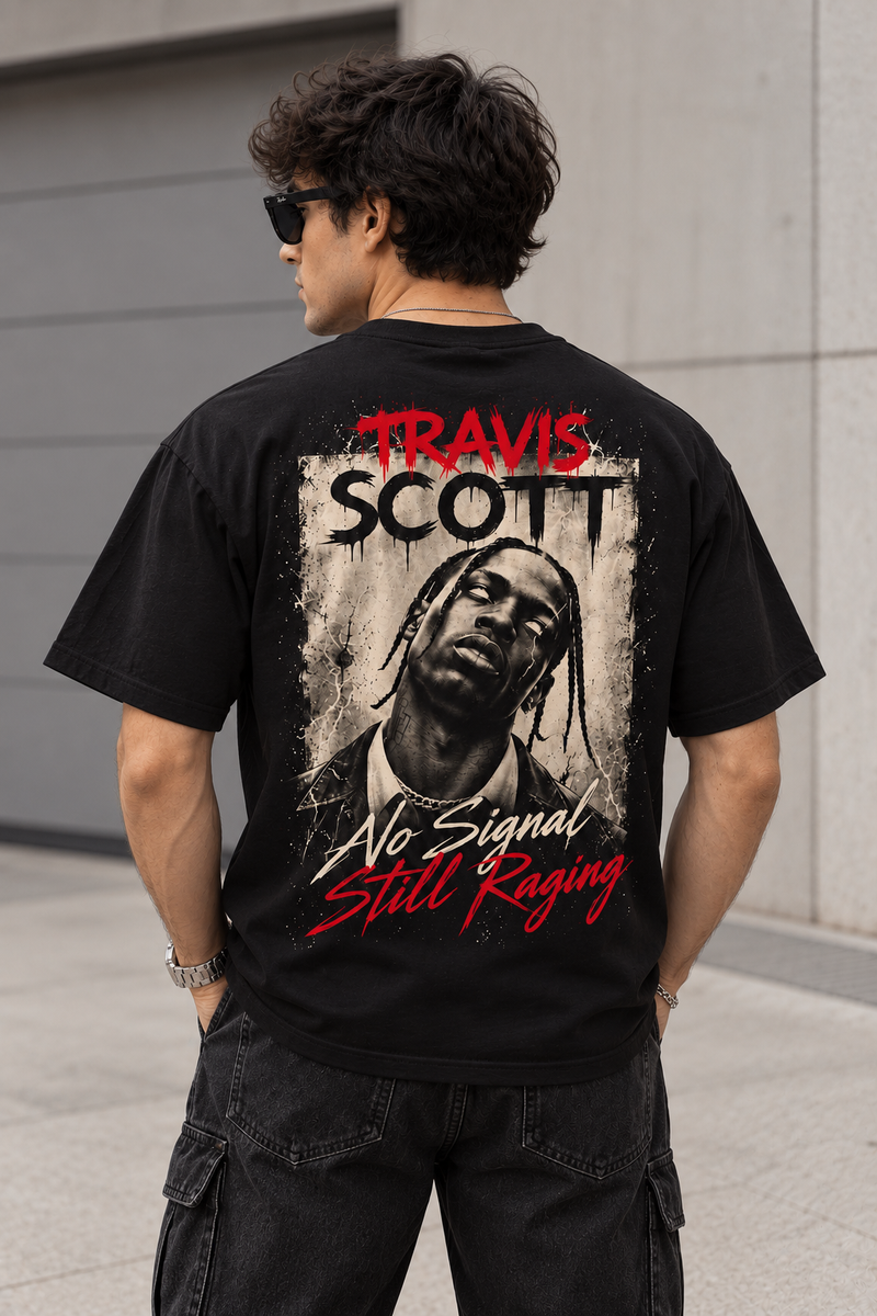Travis Scott "No Signal Still Raging" Oversized T-Shirt