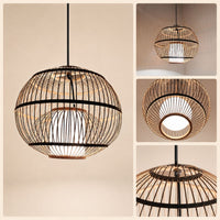 Jharokha P-01 | Handwoven Bamboo Pendant Lamp — view 5