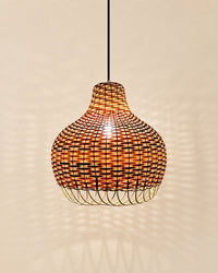 Surahi P-02 | Handwoven Cane Pendant Lamp — view 4