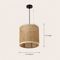 Baithak P-04 | Natural Woven Pendant Lamp — view 6