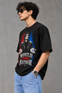 Would You Rather Oversized T-Shirt — view 4